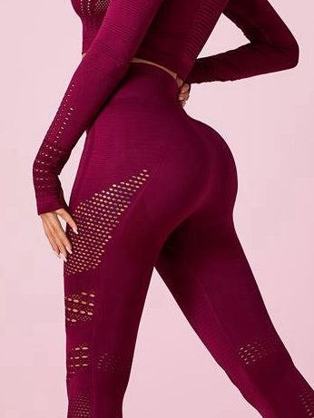 ZASUWA Female Long Sleeve Knit Seamless Fitness Long Sleeves
