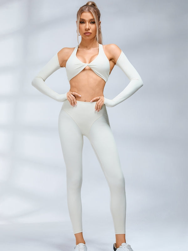 ZASUWA Female Super Twist Thumbhole Cropped Top