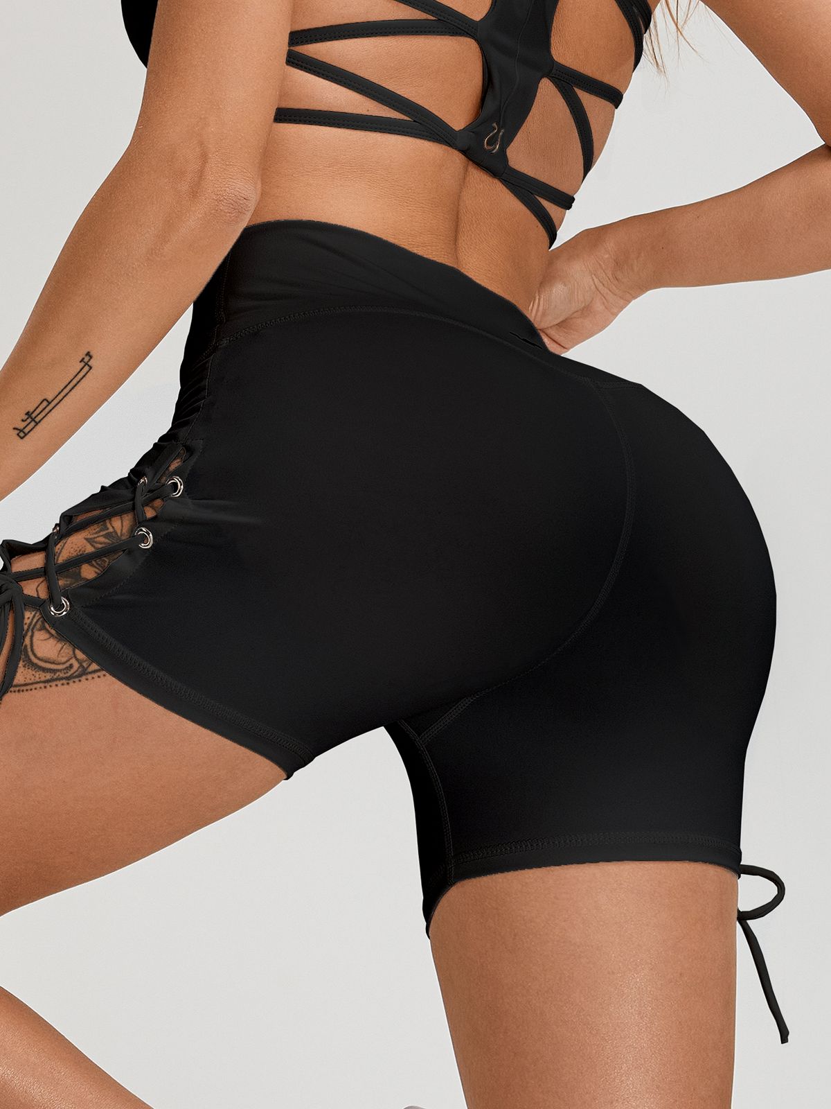 ZASUWA Female Sexy Mesh Cross Back Quick Dry Sports Bras