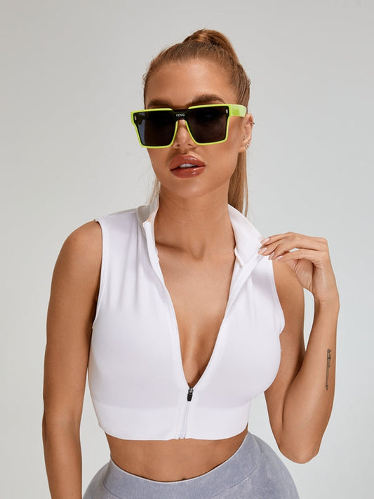ZASUWA Female Ribbed Zipper Tank