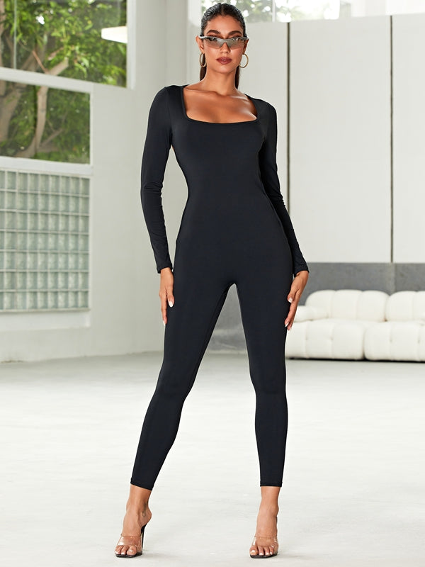 ❤ZASUWA Female Unique Cutout Cross Booty Jumpsuit