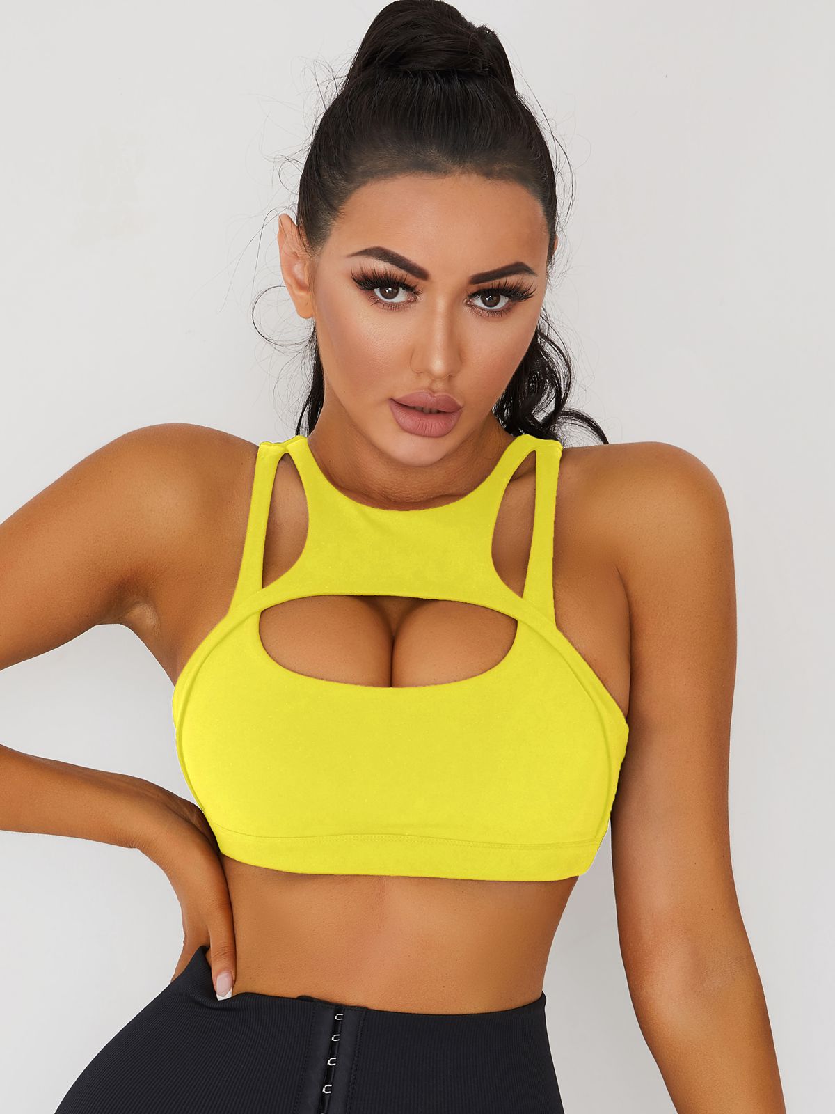 ZASUWA Female Sexy Cutout Sports Bras