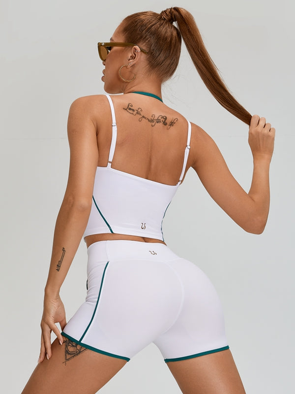 ZASUWA Female Contrast Color Backless Tank